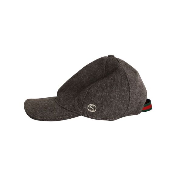 Gucci Baseball Cap in Brown Wool - Picture 3 of 5